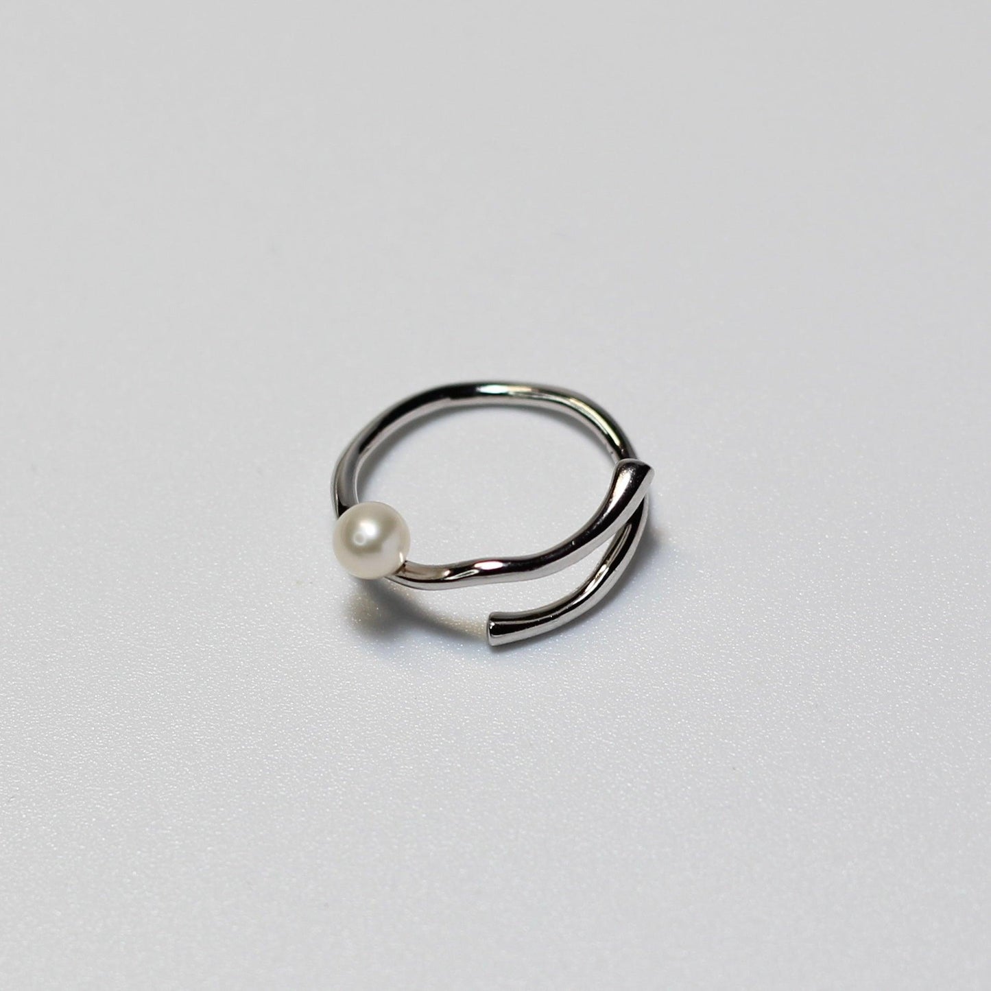 "ORBIT" ADJUSTABLE PEARL RING - Ms. Pearl