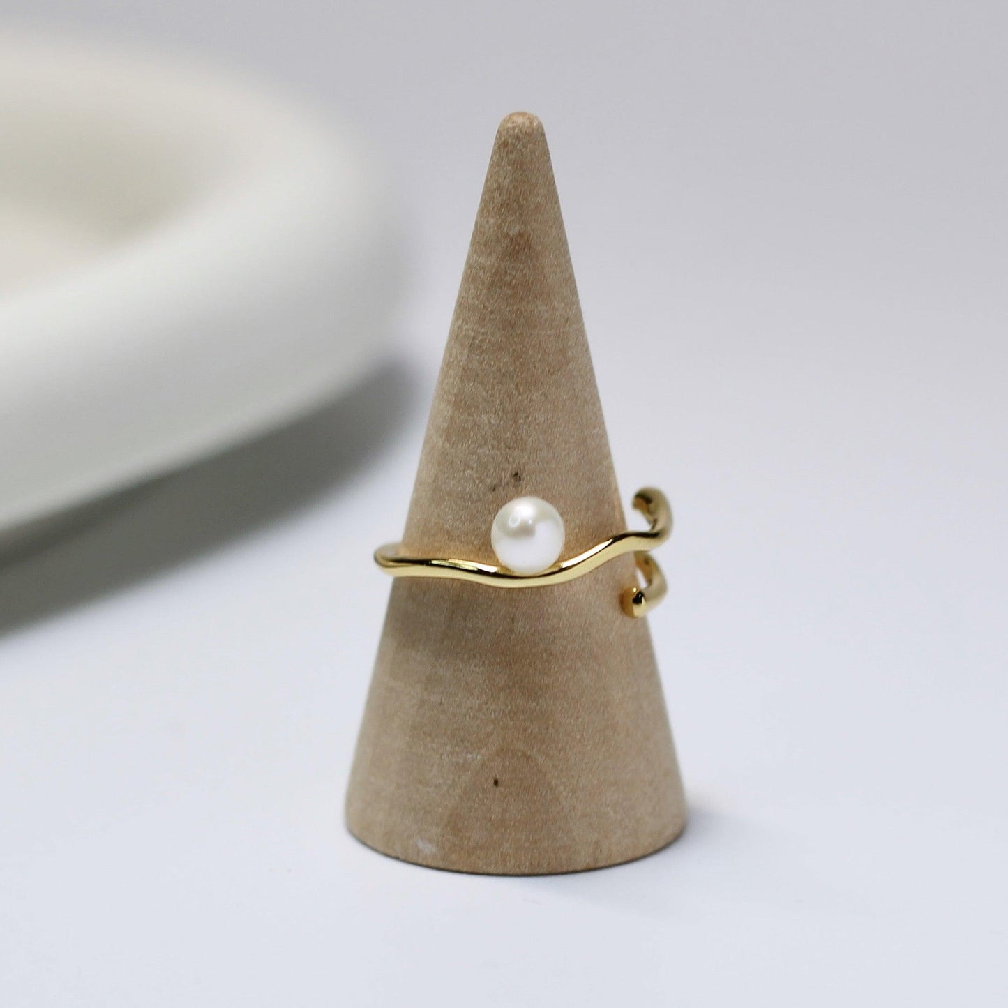 "ORBIT" ADJUSTABLE PEARL RING - Ms. Pearl