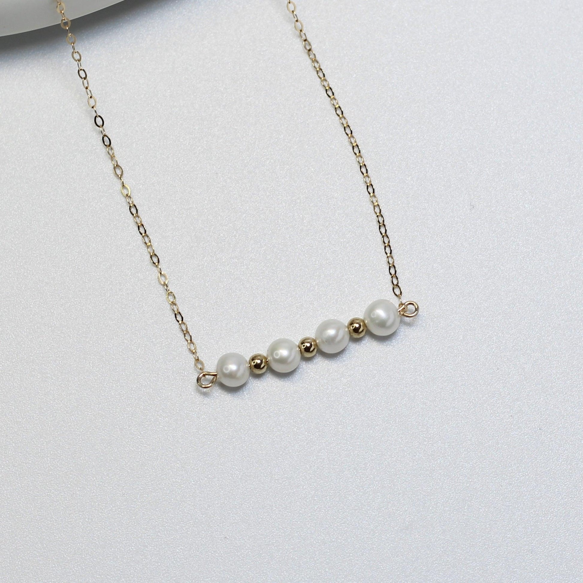 "BALANCE" ROUND PEARL NECKLACE - Ms. Pearl